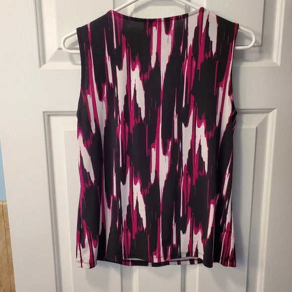 Evan Picone S Sleeveless Multicolor Top EUC - Picture 4 of 5